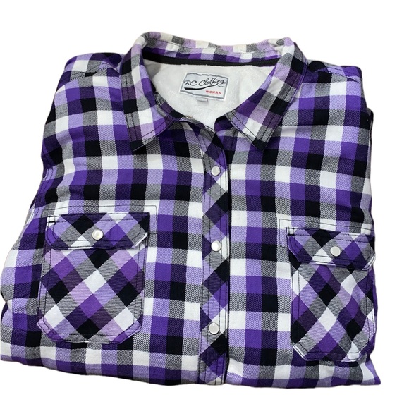 Fleece Lined Flannel - Picture 1 of 10